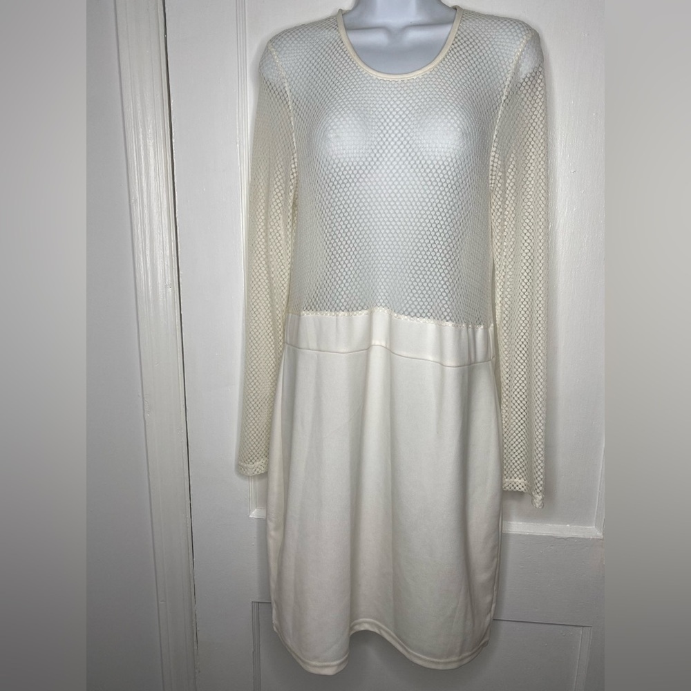 C.O.C Elegant Cream Mesh Dress 1XL
